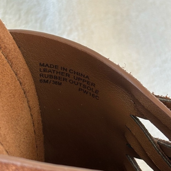 Michael Kors Brown Suede Mules with Gold Accents High Heels Size 6 - Picture 6 of 10